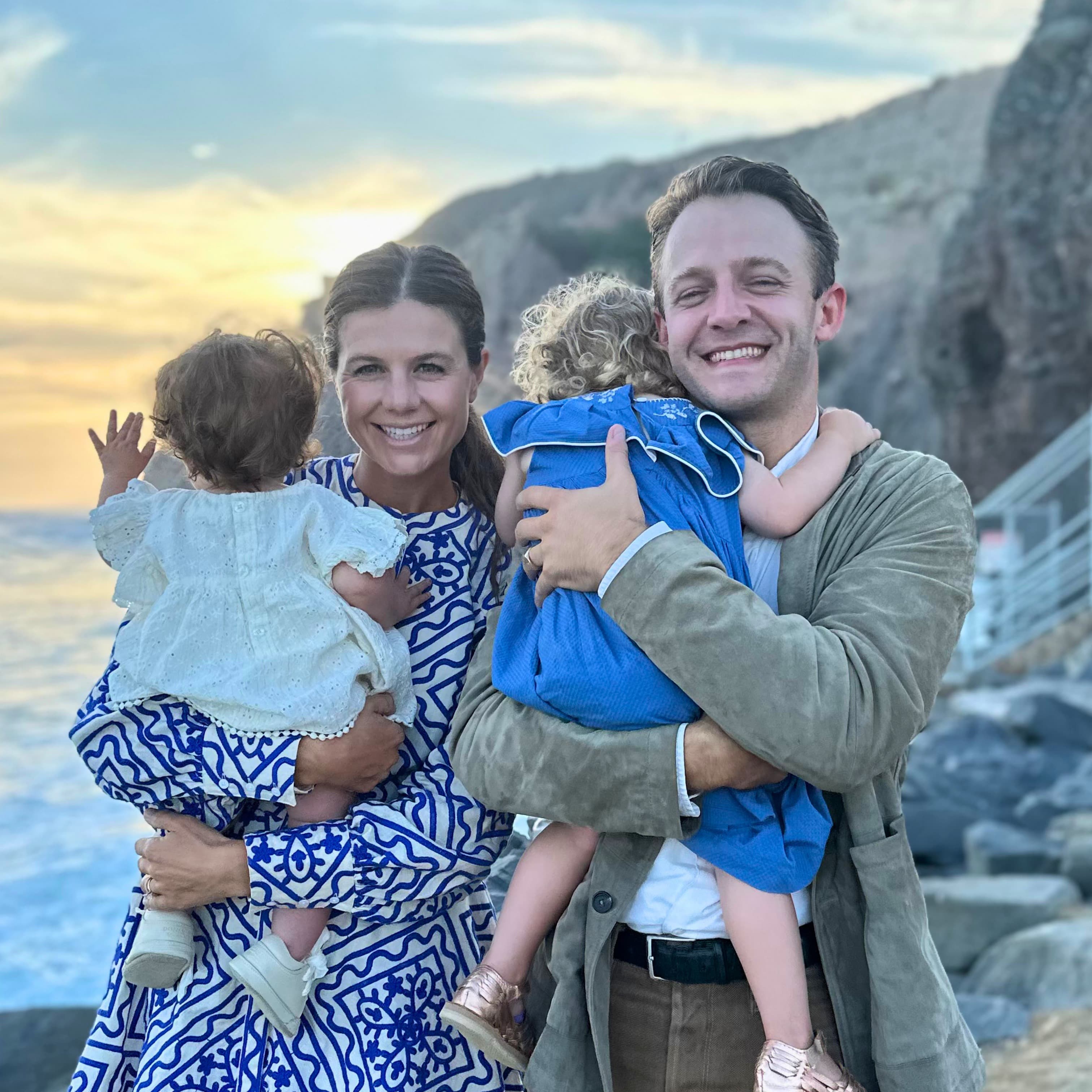 Marco Carralero with his family at the Ocean Institute